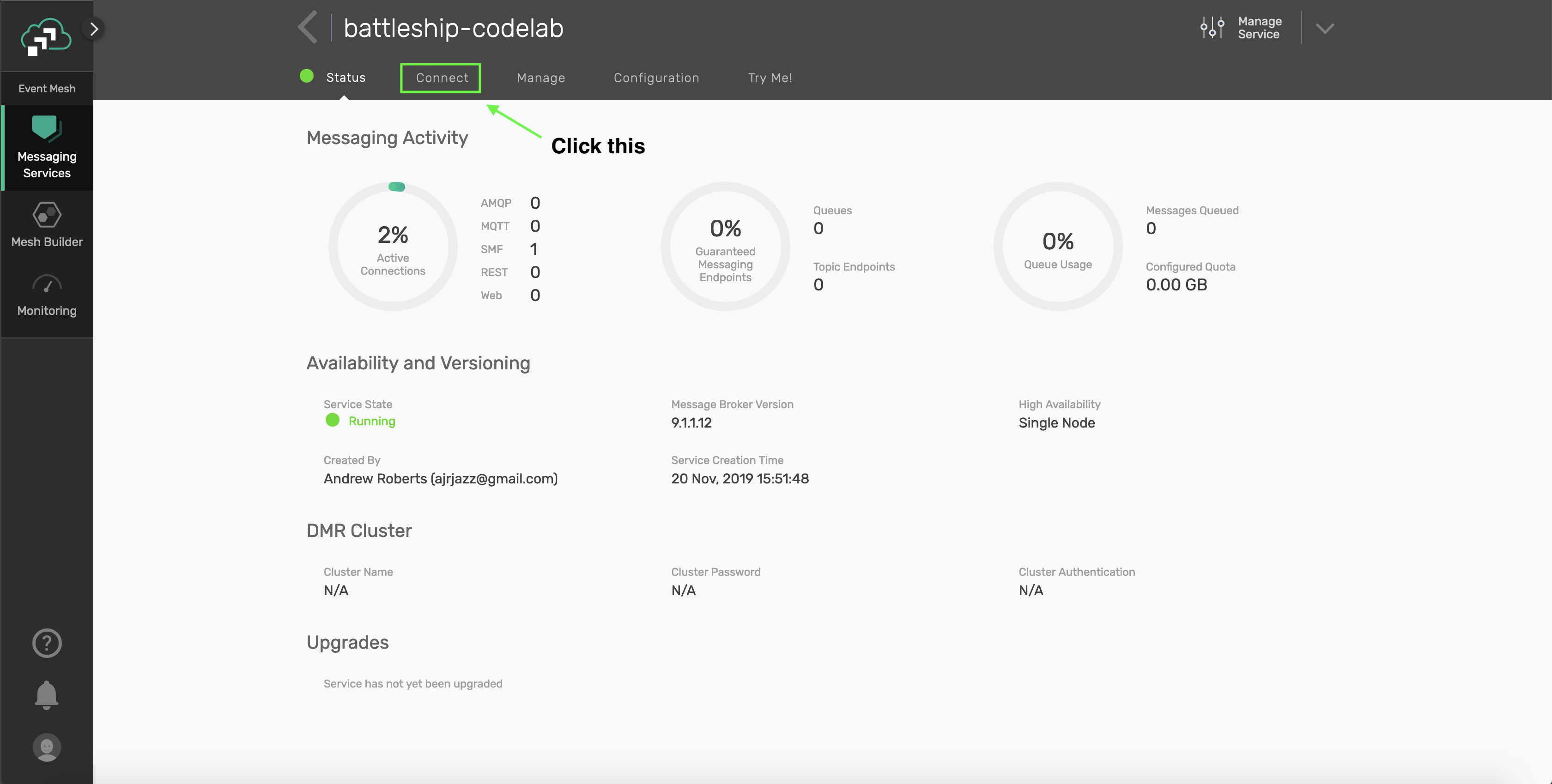 Connect Tab Preview