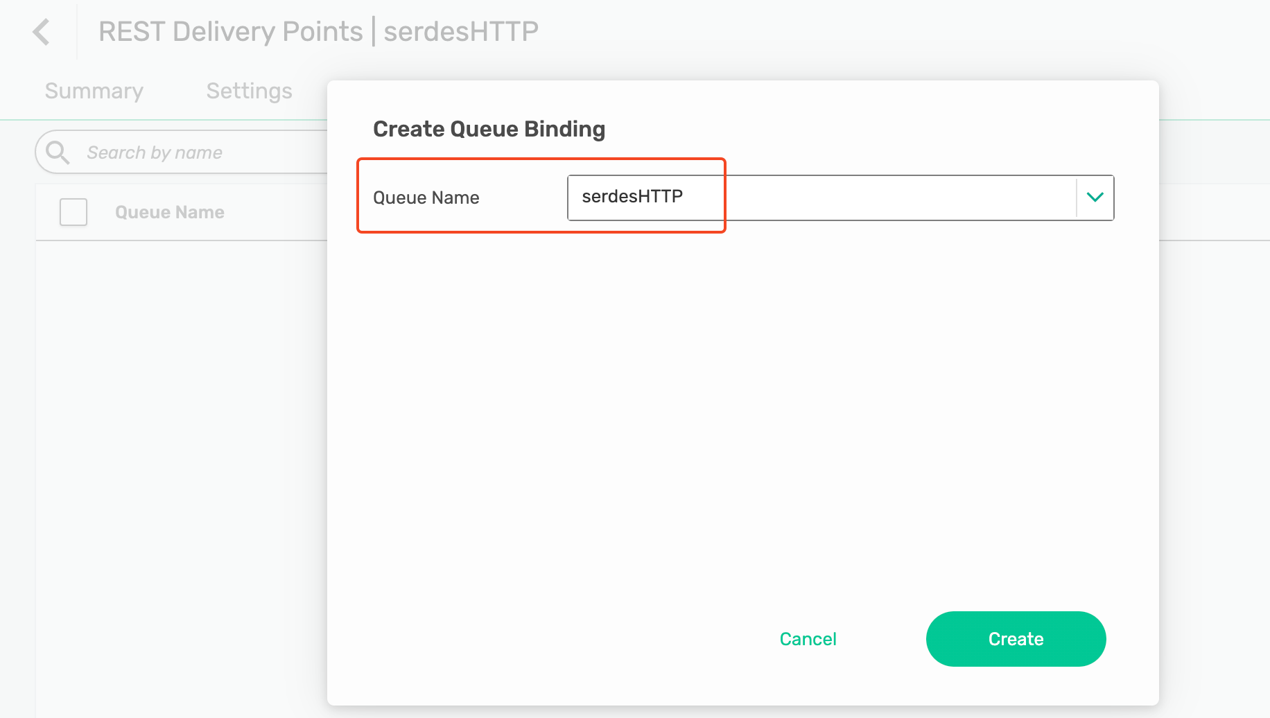 Queue Binding